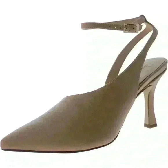 27 Edit Naturalizer Adelice Half D’Orsay Sling Back Tan Leather Pump Size 9 - Picture 3 of 9